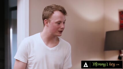 MOMMY'S BOY PAWG Blonde MILF Cherry Kiss Is Caught Ass Fingering Herself On Stepson's Porn