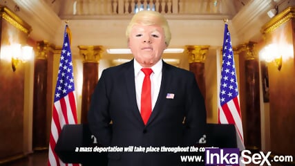 Donald Trump And Elon Musk Fuck Latina Immigrants