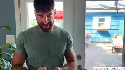 Sexy All Natural Neighbor Cherry Candle Wants That Stiff Cock
