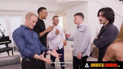 ACCIDENTAL GANGBANG Hot Stripper Kitana Montana Gets Gangbanged By Her Boyfriend And His Friends