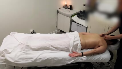 White MILF With Huge Tits And Ass Gets An Asian Cock During Massage