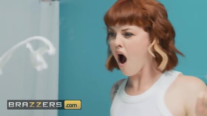 BRAZZERS Stunning Redhead Sidney Summers Tries To Clean Up But Her Bf Damion Has Some Naughty Plans In Mind
