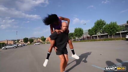 BANGBROS Barbie Rous Can't Hold Her Sexual Urges So She Fucks In Public Under A Bridge