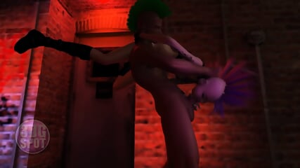 3DGSPOT Wild Punk Girl Lets Huge Dick Stranger Throat Her In Multiple Positions! 3D ANIMATION!