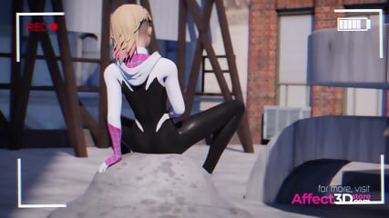 In Spider's Web 3D Animation Superhero Porn