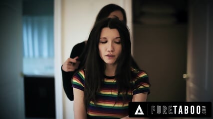 PURE TABOO Virgin Teen Maya Woulfe Betrays GF To Fuck Older Femdom Stepsister Gizelle Blanco