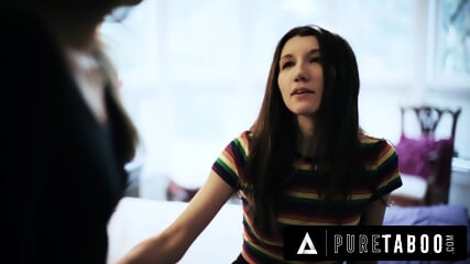 PURE TABOO Virgin Teen Maya Woulfe Betrays GF To Fuck Older Femdom Stepsister Gizelle Blanco