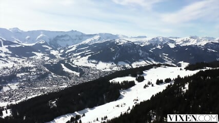VIXEN Ski Bunny Sonya Has Passionate Sex In The Alps