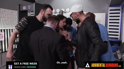 ACCIDENTAL GANGBANG Hot Girl Whitney Wright Gets Accidentally Gangbanged By Airport Security Guys