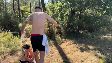 Amber Fucks In The Middle Of The Forest!