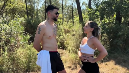 Amber Fucks In The Middle Of The Forest!