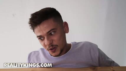 REALITY KINGS Chloe Lapiedra Spots Tommy's Cock Poking Out Of His Shorts & Have A Taste Of It