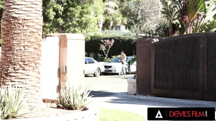 DEVILS FILM Smoking Hot Babysitter Scarlett Alexis Gets Her Pretty Ass Plumbed By A Teen's Cock