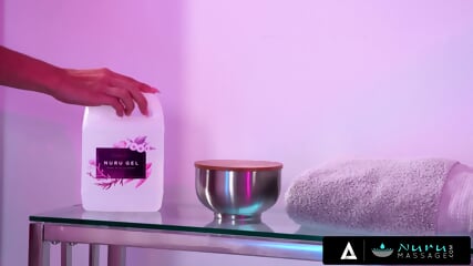NURU MASSAGE Sexy 18yo Kylie Rocket Steals NURU Gel To Give Her Boyfriend The Hottest Massage